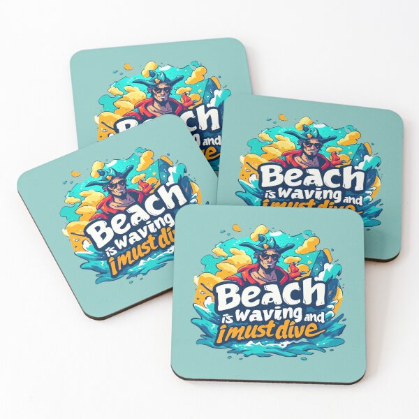 Item preview, Beach is waving and I must dive in designed and sold by Jsw-speedartja.