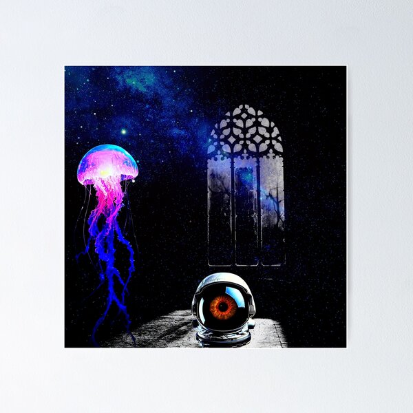 Item preview, Cosmic Jellyfish and Astronaut Eyes  designed and sold by FahdSpaceArt.