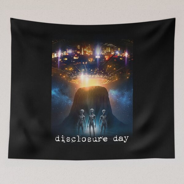 Item preview, Disclosure Day Alien UFO Cinematic Sci-Fi Poster designed and sold by G-A-D-U.