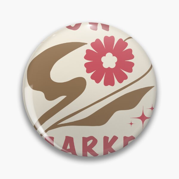 Item preview, Whimsical Flower Market Retro Red Floral Ar designed and sold by Novalineastudio.