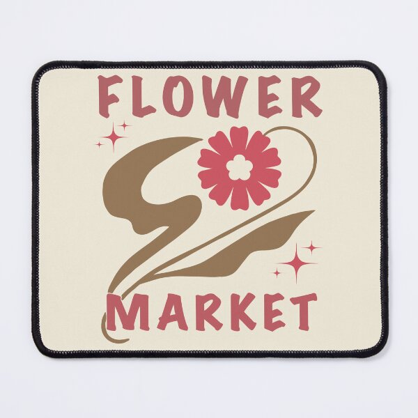 Item preview, Whimsical Flower Market Retro Red Floral Ar designed and sold by Novalineastudio.