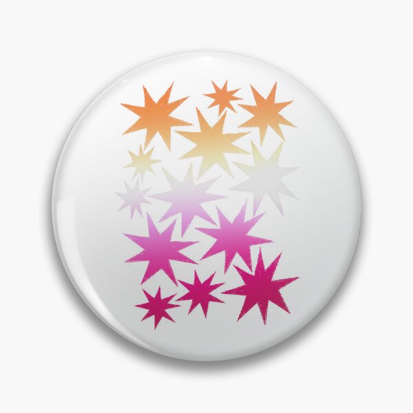 Item preview, Lesbian Pride Stars - Gradient Star Cluster Sticker | LGBTQ Pride Art designed and sold by ghostieking.