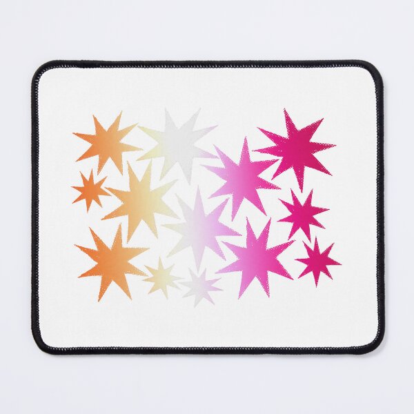 Item preview, Lesbian Pride Stars - Gradient Star Cluster Sticker | LGBTQ Pride Art designed and sold by ghostieking.