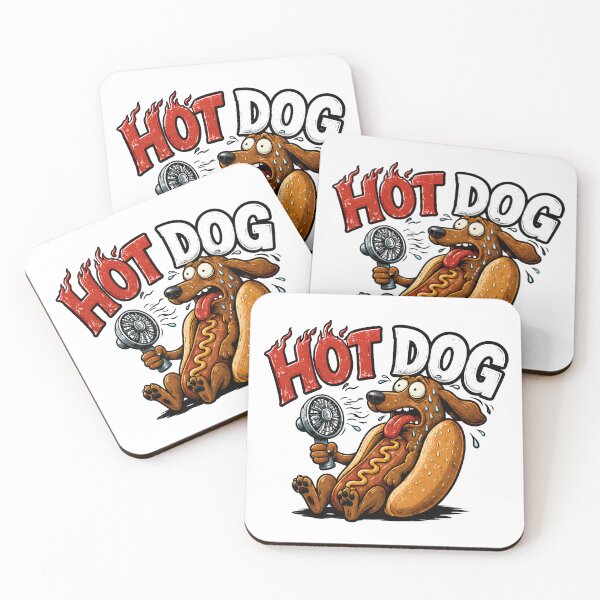 Item preview, Hot Dog Funny Dachshund T-Shirt | Sweaty Wiener Dog Pun Cartoon designed and sold by LatonaDesign.
