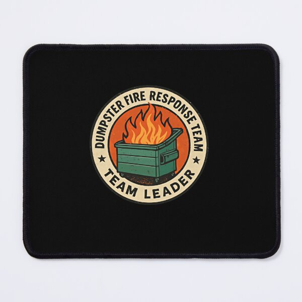 Item preview, Dumpster Fire Response Team Team Leader Funny Workplace Manager Gift designed and sold by RetroMini2026.