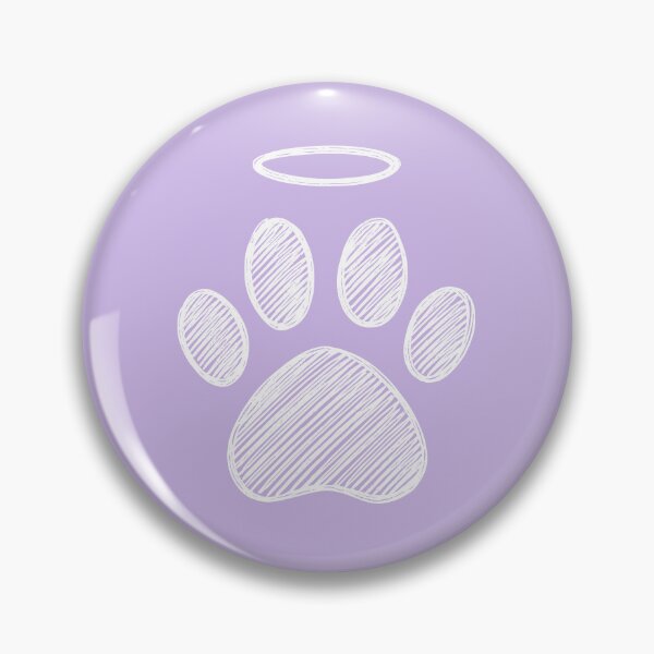 Item preview, White Pet Paw Halo Memorial designed and sold by Corvoria.