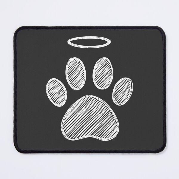 Item preview, White Pet Paw Halo Memorial designed and sold by Corvoria.