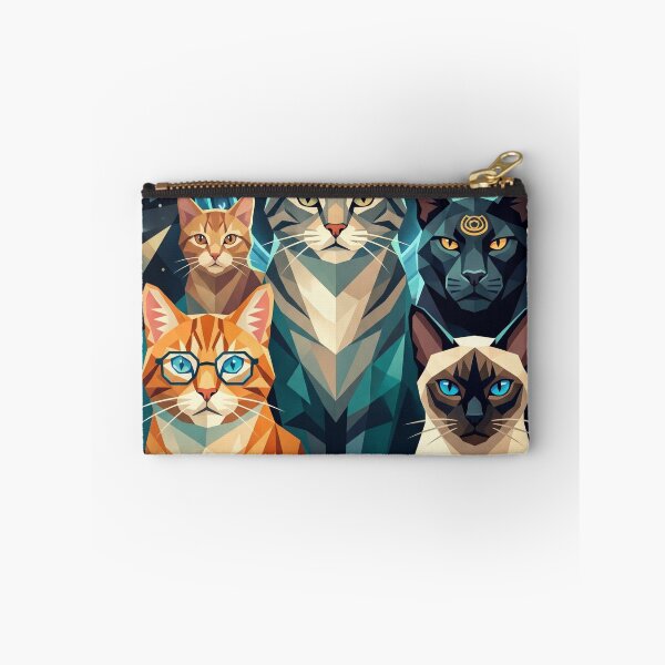 Item preview, Stargate SG-1 Cats - Exploring the Galactic Frontier (Low Poly) | Geometric Cat Theme Art designed and sold by TheCoolCatsMx.