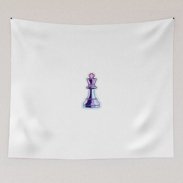 Item preview, Vaporwave Chess King Aesthetic Sticker designed and sold by Gulele7.