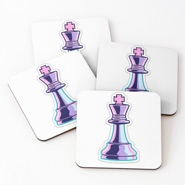 Item preview, Vaporwave Chess King Aesthetic Sticker designed and sold by Gulele7.