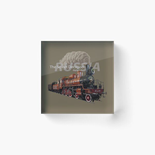 Item preview, RUSSIAN STEAM ENGINE, VINTAGE TRAIN LOCOMOTIVE, RAILFANS designed and sold by classic car craze.
