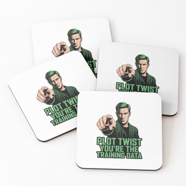 Item preview, Plot Twist You're the Training Data AI Humor designed and sold by Bianca Oltean.