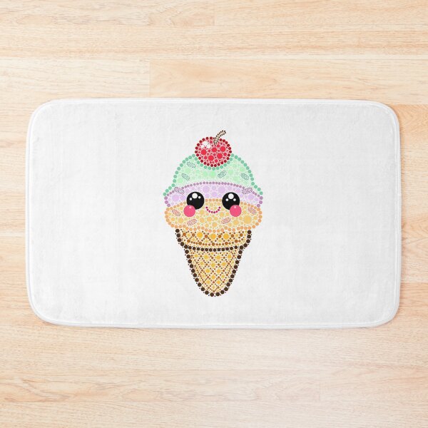 Item preview, Kawaii Ice Cream Cone Dot Art designed and sold by Cardiff Creative.