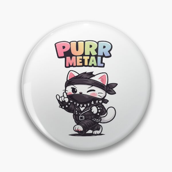 Item preview, Heavy Metal Cat designed and sold by perezzzoso.