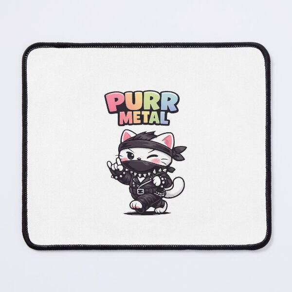 Item preview, Heavy Metal Cat designed and sold by perezzzoso.