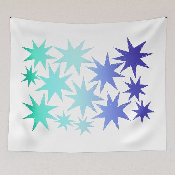 Item preview, Gay Men Pride Stars - Gradient Star Cluster Sticker | MLM LGBTQ Pride Art designed and sold by ghostieking.