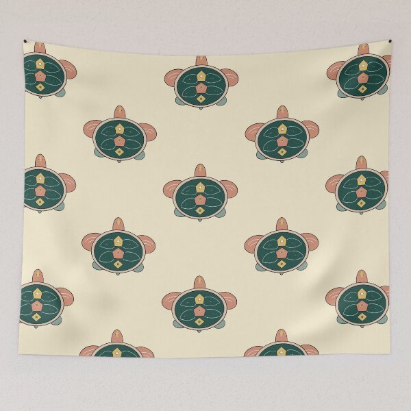 Item preview, Minimalist Geometric Sea Turtle Illustration designed and sold by Senorona.