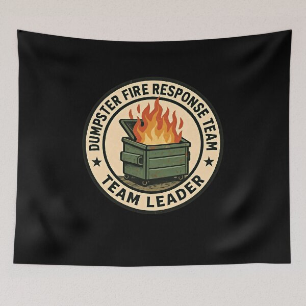Item preview, Dumpster Fire Response Team Team Leader Workplace Humor Manager Gift designed and sold by RetroMini2026.