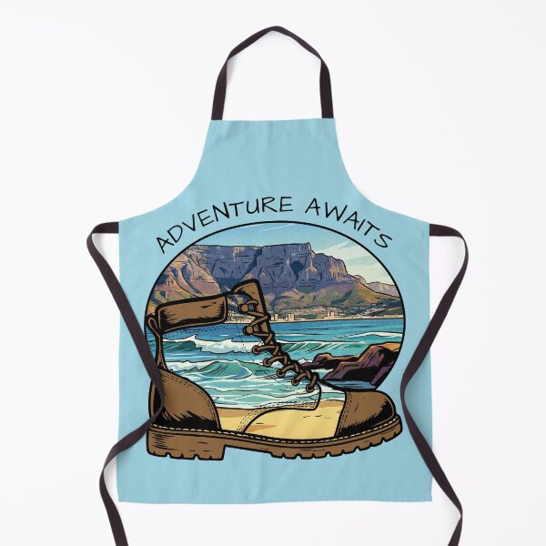 Item preview, Adventure Awaits Hiking Boot Table Mountain Cape Town designed and sold by d247.