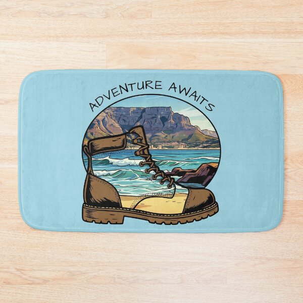 Item preview, Adventure Awaits Hiking Boot Table Mountain Cape Town designed and sold by d247.
