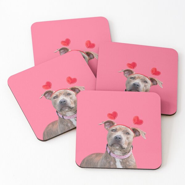 Item preview, Sweet Funny Pit Bull With Hearts  designed and sold by AnimaliaStar.