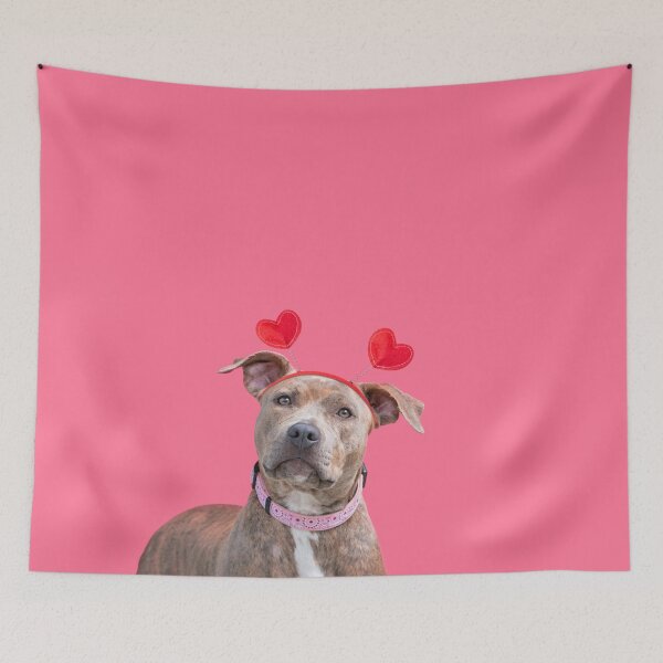 Item preview, Sweet Funny Pit Bull With Hearts  designed and sold by AnimaliaStar.