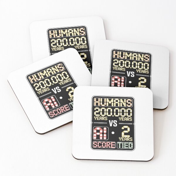 Item preview, Humans 200.000 Years Vs AI 2 Years Score Tied designed and sold by Bianca Oltean.