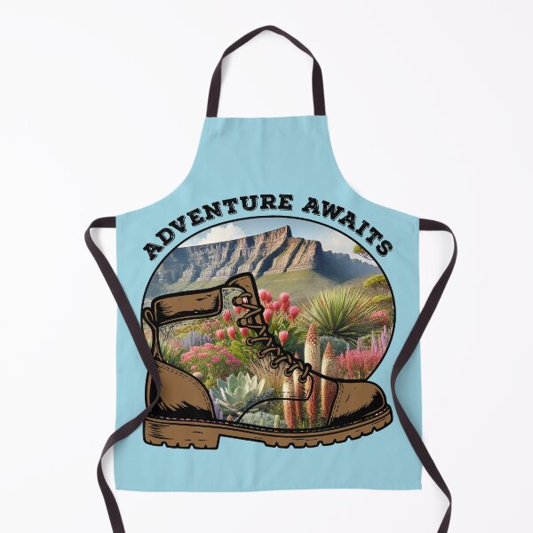 Item preview, Adventure Awaits Hiking Boot Mountain Landscape designed and sold by d247.