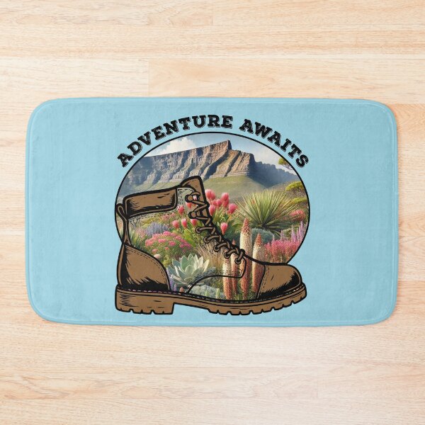 Item preview, Adventure Awaits Hiking Boot Mountain Landscape designed and sold by d247.