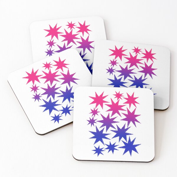 Item preview, Bisexual Pride Stars - Gradient Star Cluster Sticker | LGBTQ Pride Art designed and sold by ghostieking.