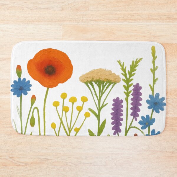 Item preview, Mod Nature Art No.10: Wildflowers Meadow Bouquet Poppy and Cornflower Cottagecore Floral designed and sold by NO BEAVER NO PUNK.