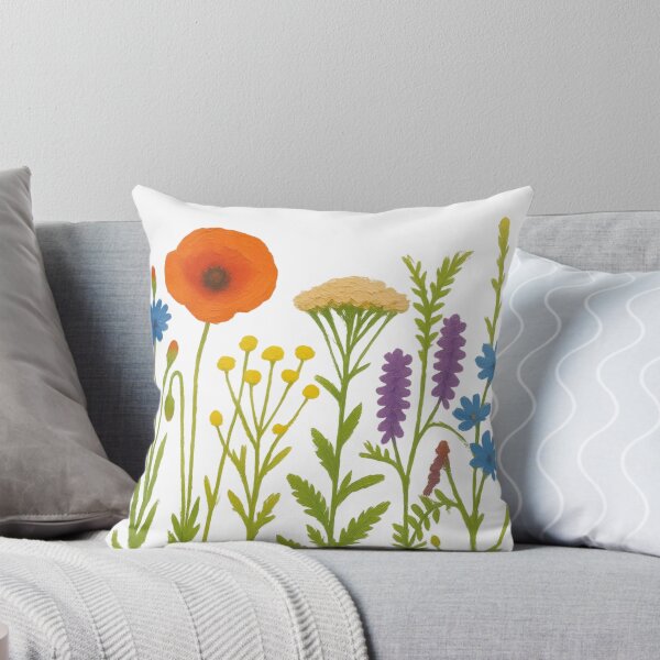 Item preview, Mod Nature Art No.10: Wildflowers Meadow Bouquet Poppy and Cornflower Cottagecore Floral designed and sold by NO BEAVER NO PUNK.