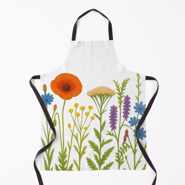 Item preview, Mod Nature Art No.10: Wildflowers Meadow Bouquet Poppy and Cornflower Cottagecore Floral designed and sold by NO BEAVER NO PUNK.