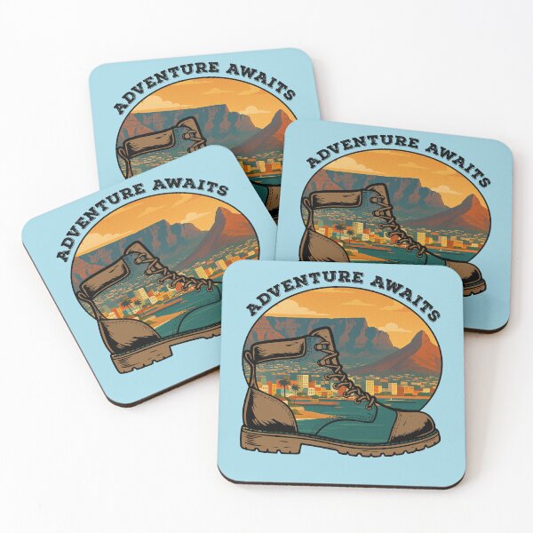 Item preview, Adventure Awaits Hiking Boot Travel Cape Town designed and sold by d247.