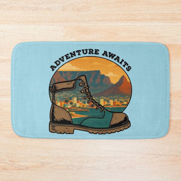 Item preview, Adventure Awaits Hiking Boot Travel Cape Town designed and sold by d247.