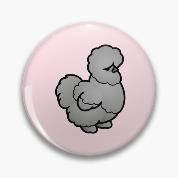 Item preview, Chubby Gray Silkie Chicken designed and sold by birdhism.
