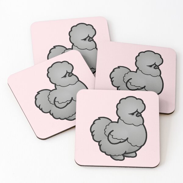 Item preview, Chubby Gray Silkie Chicken designed and sold by birdhism.