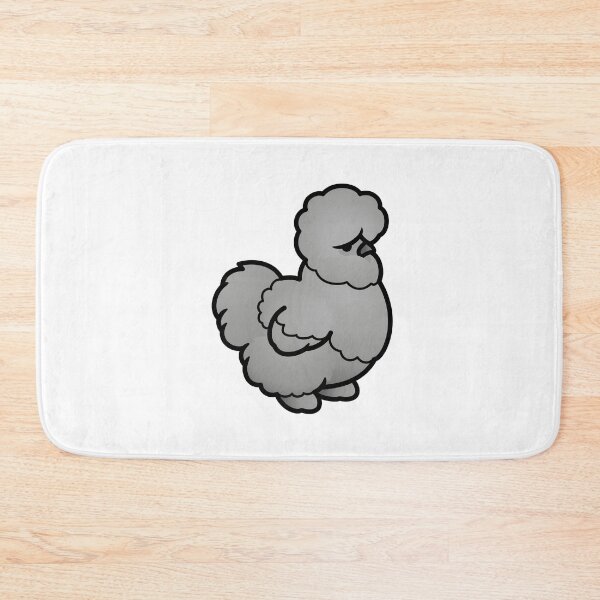 Item preview, Chubby Gray Silkie Chicken designed and sold by birdhism.