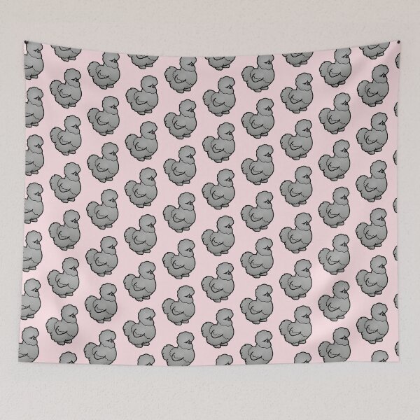 Item preview, Chubby Gray Silkie Chicken designed and sold by birdhism.