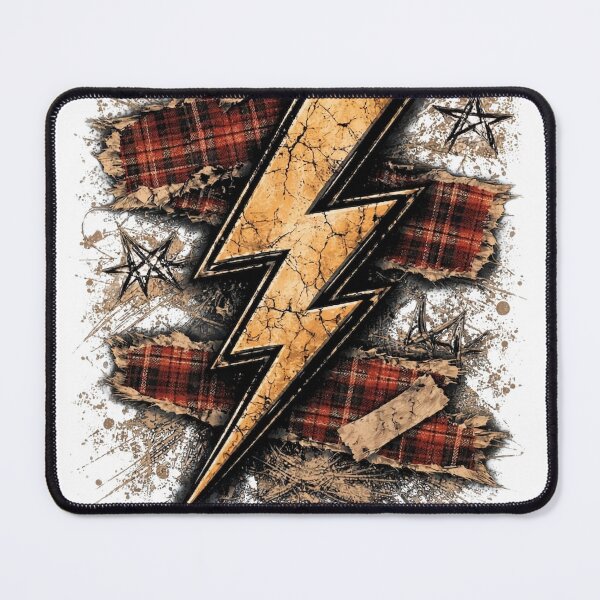 Item preview, Grunge Lightning Bolt – Rock Electric Bolt Punk Metal Aesthetic Design designed and sold by Happy'CLICK'.
