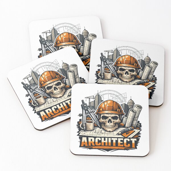Item preview, Architect - Skull Blueprint designed and sold by SidTastic .