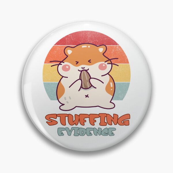 Item preview, Stuffing Evidence Funny Hamster Meme Design designed and sold by CleanDecor.