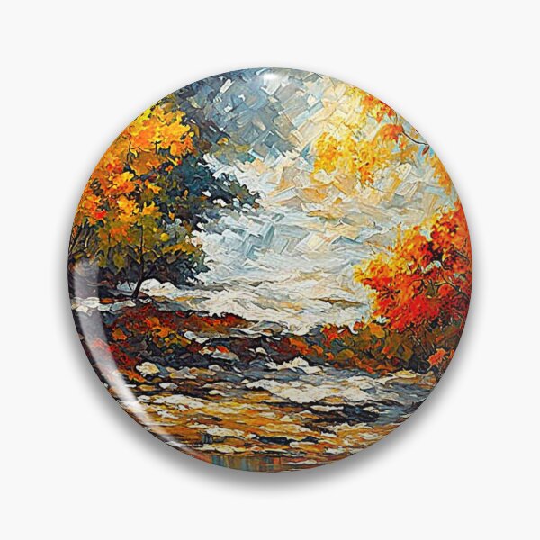 Item preview, Autumn River Through a Colorful Forest designed and sold by Amber-Lee-Art.