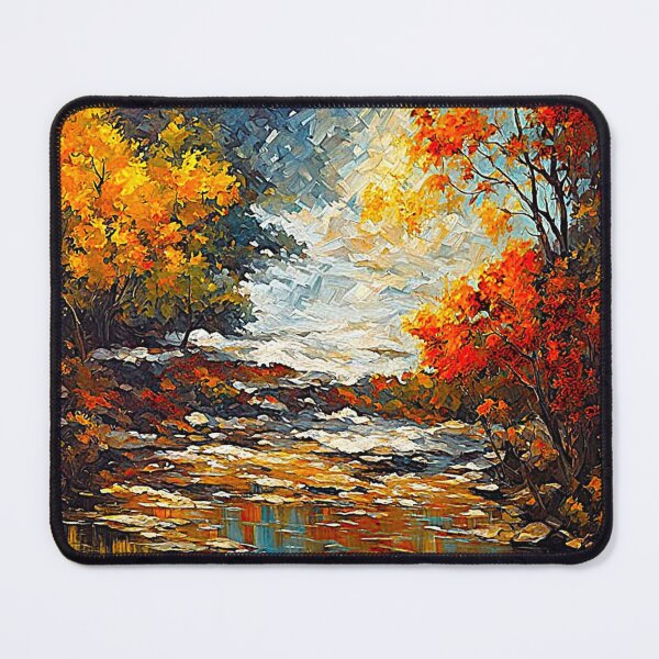 Item preview, Autumn River Through a Colorful Forest designed and sold by Amber-Lee-Art.