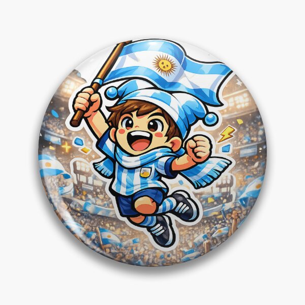 Item preview, Sky Blue Champions Inspired Football Crest – South America Style Badge designed and sold by aminesez22.