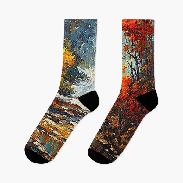 Item preview, Autumn River Through a Colorful Forest designed and sold by Amber-Lee-Art.