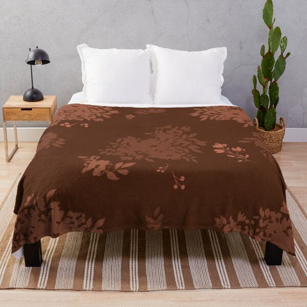 Item preview, Tonal Falling Floral Pattern in Rust designed and sold by ThisArtMama.
