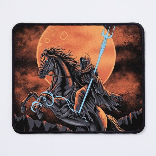 Item preview, Grim Reaper Horseman Under Blood Moon – Dark Fantasy Gothic Rider Art designed and sold by Bluebubbies.