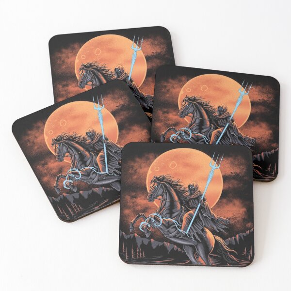 Item preview, Grim Reaper Horseman Under Blood Moon – Dark Fantasy Gothic Rider Art designed and sold by Bluebubbies.