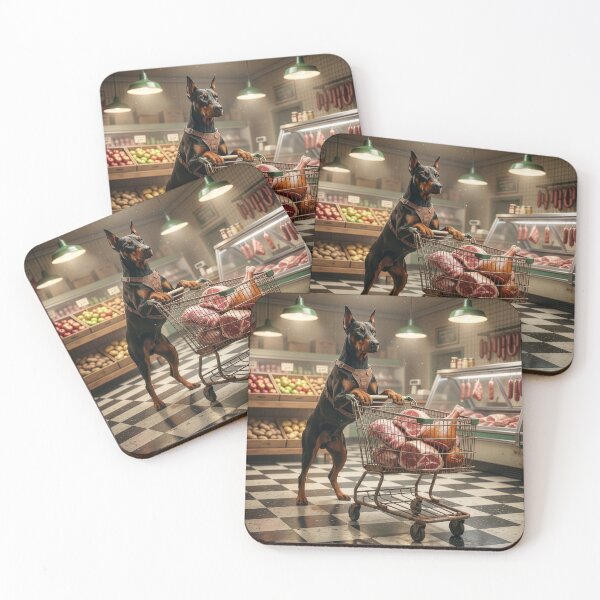 Item preview, Doberman Pinscher Visits the Grocery Store designed and sold by Tridentulus.